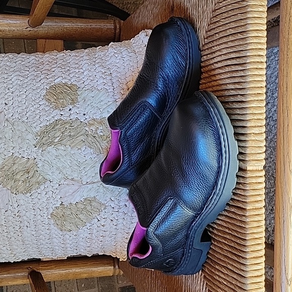Wolverine steel toe slip on shoes, black, size 6M - Picture 1 of 14